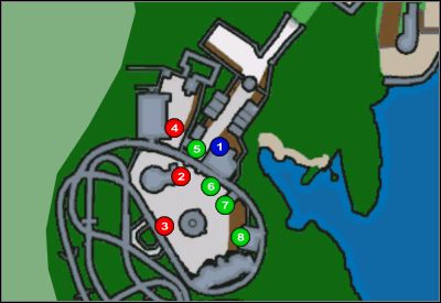 Żeby skutecznie podbić sobie procenty, należy skorzystać z uciech serwowanych nam przez następujące stanowiska: Big Squid (2), Big Canyon Railway (3) i Ferris Wheel (4) - Wesołe miasteczko | 100% w Bully Scholarship Edition - Bully: Scholarship Edition - poradnik do gry
