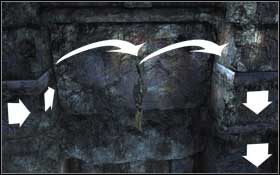 Następnie przeskocz jeszcze wyżej i zacznij przeciągać się w prawą stronę - Mediterranean Sea - The Path to Avalon | Solucja Tomb Raider Underworld - Tomb Raider: Underworld - poradnik do gry