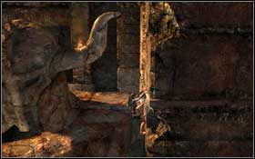 Wróć na kładkę i przejdź za plecy ogromnego posągu - Mediterranean Sea - Niflheim (cz.2) | Solucja Tomb Raider Underworld - Tomb Raider: Underworld - poradnik do gry