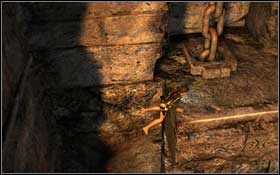 Zacznij przesuwać się po niej w prawo, a następnie odskocz w kierunku tarasu z łańcuchami - Mediterranean Sea - Niflheim (cz.2) | Solucja Tomb Raider Underworld - Tomb Raider: Underworld - poradnik do gry