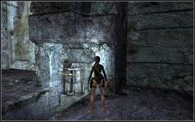 Zejdź po lince na dół, otwórz przełącznikiem wielkie drzwi i przejdź przez nie - Mediterranean Sea - Niflheim (cz.2) | Solucja Tomb Raider Underworld - Tomb Raider: Underworld - poradnik do gry