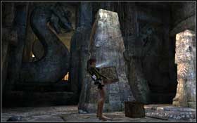 To samo wykonaj z drugim głazem, po czym wybiegnij z komnaty zanim zdążą opaść drzwi odcinając dalszą drogę - Mediterranean Sea - The Norse Connection (cz.1) | Solucja Tomb Raider Underworld - Tomb Raider: Underworld - poradnik do gry