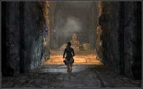 Opuść się niżej i przejdź pod zawaloną częścią korytarza - Mediterranean Sea - The Norse Connection (cz.2) | Solucja Tomb Raider Underworld - Tomb Raider: Underworld - poradnik do gry