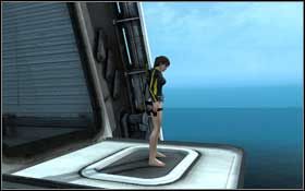 Zawiśnij nad nią, a następnie puść się krawędzi ściany - Mediterranean Sea - Realm of the Dead | Solucja Tomb Raider Underworld - Tomb Raider: Underworld - poradnik do gry