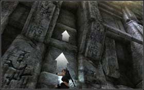 Kiedy znajdziesz się w korytarzu, odszukaj po lewej stronie krawędzie, których będzie mogła złapać się Lara i zacznij się po nich wspinać - Coastal Thailand - Bhogavathi (cz.2) | Solucja Tomb Raider Underworld - Tomb Raider: Underworld - poradnik do gry