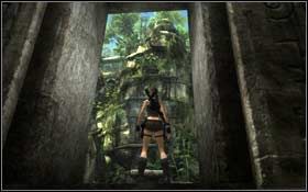 Wystrzel linkę w kierunku metalowego kółka i skocz do przodu - Coastal Thailand - Bhogavathi (cz.3) | Solucja Tomb Raider Underworld - Tomb Raider: Underworld - poradnik do gry