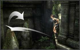 Wejdź na postument naprzeciwko, a z niego doskocz do gzymsu powyżej - Coastal Thailand - Bhogavathi (cz.3) | Solucja Tomb Raider Underworld - Tomb Raider: Underworld - poradnik do gry