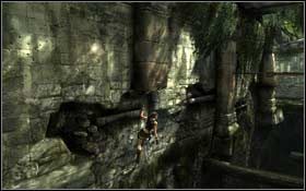 Skacząc po kolejnych filarach powinieneś znaleźć się przy wysoko znajdującym się wyjściu z tej lokacji - Coastal Thailand - Bhogavathi (cz.4) | Solucja Tomb Raider Underworld - Tomb Raider: Underworld - poradnik do gry