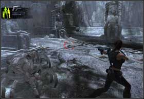 Jedź dalej, aż w końcu znajdziesz się w wielkiej komnacie z posągami ludzi zasiadających na tronie - Southern Mexico - The Midgard Serpent (cz.1) | Solucja Tomb Raider Underworld - Tomb Raider: Underworld - poradnik do gry
