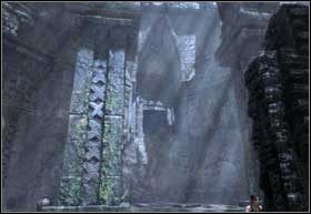 Po wyjściu na zewnątrz i zastrzeleniu pająków, okręć następny posąg o 180 stopni - Southern Mexico - The Midgard Serpent (cz.2) | Solucja Tomb Raider Underworld - Tomb Raider: Underworld - poradnik do gry