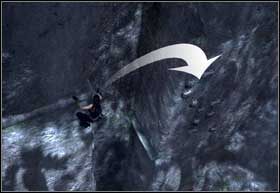 W miejscu, w którym obok siebie, pod ścianą stoi kilka porośniętych winoroślą kolumn znajduje się wnęka pozwalająca wskoczyć na wyższy poziom - Southern Mexico - The Midgard Serpent (cz.2) | Solucja Tomb Raider Underworld - Tomb Raider: Underworld - poradnik do gry