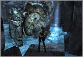 Znajdziesz się za plecami wielkiego posągu - Southern Mexico - Land of the Dead (cz.1) | Solucja Tomb Raider Underworld - Tomb Raider: Underworld - poradnik do gry