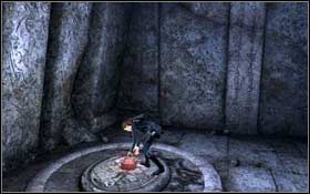 Przeskocz na belkę, a z niej na wykutą w ścianie drabinę - Arctic Sea - Helheim (cz.1) | Solucja Tomb Raider Underworld - Tomb Raider: Underworld - poradnik do gry