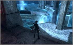 Złap chwytakiem kółko i zejdź po linie poziom niżej - Arctic Sea - Out of Time (cz.1) | Solucja Tomb Raider Underworld - Tomb Raider: Underworld - poradnik do gry