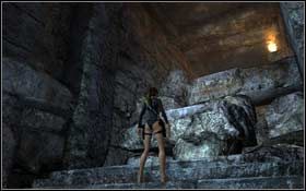 [11] Po przejściu przez wrota otwierane zapadnią, w korytarzu jest sterta głazów - Mediterranean Sea - Niflheim | Sekrety Tomb Raider Underworld - Tomb Raider: Underworld - poradnik do gry