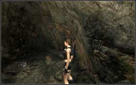 [28] Zacznij wspinać się po pionowej ścianie, lecz zamiast skręcić w lewo, przeskocz na prawą stronę - Coastal Thailand - Remnants | Sekrety Tomb Raider Underworld - Tomb Raider: Underworld - poradnik do gry