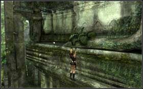 [35] Po walce z tygrysami przejdź na lewą stronę schodów, tak, abyś znalazł się na podwyższeniu - Coastal Thailand - Remnants | Sekrety Tomb Raider Underworld - Tomb Raider: Underworld - poradnik do gry
