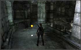 [59] Po przejściu do dużej komnaty wskocz na rusztowanie po lewej stronie, a z niego na galeryjkę przed sobą - Croft Manor - Protected by the Dead | Sekrety Tomb Raider Underworld - Tomb Raider: Underworld - poradnik do gry