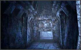 [140] Po dojechaniu prawie do wyjścia z tunelu, znajdziesz przymocowany do ściany drążek - Jan Mayen Island - Valhalla | Sekrety Tomb Raider Underworld - Tomb Raider: Underworld - poradnik do gry