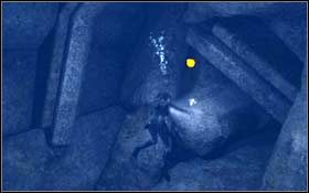 [157] Wpłyń w zalany korytarz po lewej stronie fortecy - Arctic Sea - Helheim (cz.1) | Sekrety Tomb Raider Underworld - Tomb Raider: Underworld - poradnik do gry
