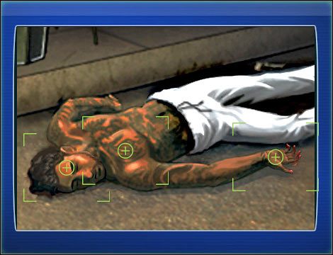 Druga mini-gra: Kliknij na kałuży krwi znajdującej się w pobliżu głowy ofiary (punkt 19) - Exterior Empire State Building | Odcinek 1 | CSI NY - CSI: NY - poradnik do gry