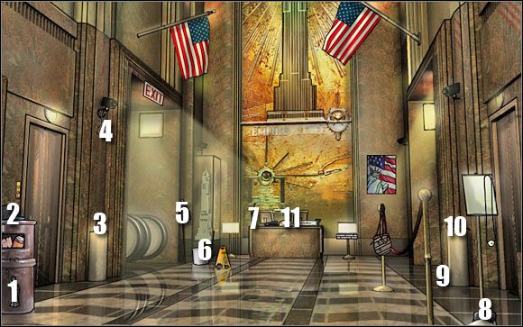 Najważniejszy przedmiot z tej listy to - Lobby of Empire State Building | Odcinek 1 | CSI NY - CSI: NY - poradnik do gry
