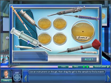 Trzecia mini-gra: Ponownie kliknij na prawym komputerze (punkt 2) - Crime lab | Odcinek 1 | CSI NY - CSI: NY - poradnik do gry