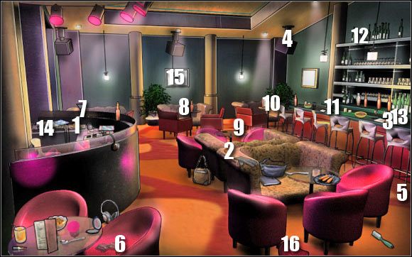 Pierwsza mini-gra: Kliknij na obrazie (punkt 15) - Club Noir | Odcinek 1 | CSI NY - CSI: NY - poradnik do gry