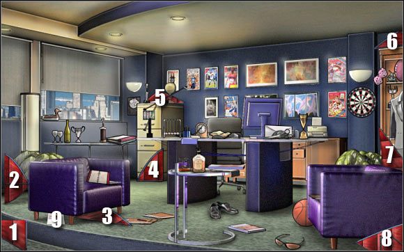 Najważniejsze przedmioty z tej listy to - Linc Sarks office #2 | Odcinek 1 | CSI NY - CSI: NY - poradnik do gry