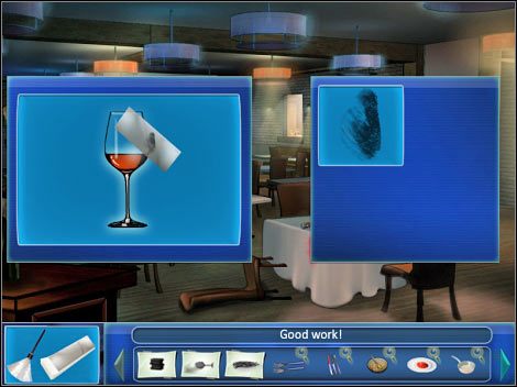 Trzecia mini-gra: Kliknij na trzecim brudnym talerzu (punkt 12) - Tutto di Amici dining room | Odcinek 2 | CSI NY - CSI: NY - poradnik do gry