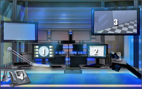 Pierwsza mini-gra: Kliknij na lewym dolnym komputerze (punkt 1) - Crime lab #2 | Odcinek 2 | CSI NY - CSI: NY - poradnik do gry