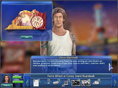 1 - Ferris Wheel at Coney Island Broadwalk | Odcinek 3 | CSI NY - CSI: NY - poradnik do gry