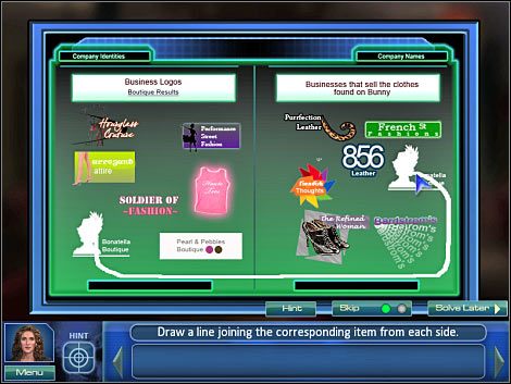 Druga mini-gra: Kliknij na prawym dolnym komputerze (punkt 2) - Crime lab #6 | Odcinek 3 | CSI NY - CSI: NY - poradnik do gry