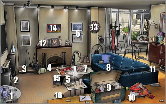 Najważniejszy przedmiot z tej listy to - Living Room, Coopers Condo, Red Brick Condos | Odcinek 4 | CSI NY - CSI: NY - poradnik do gry