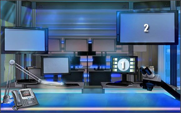 Pierwsza mini-gra: Kliknij na prawym dolnym komputerze (punkt 1) - Crime lab #3 | Odcinek 4 | CSI NY - CSI: NY - poradnik do gry