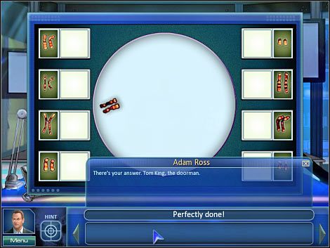 Druga mini-gra: Kliknij na prawym górnym komputerze (punkt 1) - Crime lab #3 | Odcinek 4 | CSI NY - CSI: NY - poradnik do gry