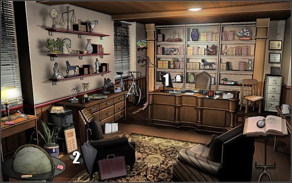 Pierwsza mini-gra: Kliknij na komputerze dyrektora (punkt 1) - Headmaster Jennings office, Hillridge Prep #2 | Odcinek 4 | CSI NY - CSI: NY - poradnik do gry