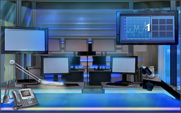 Pierwsza mini-gra: Kliknij na prawym górnym komputerze (punkt 1) - Crime lab #5 | Odcinek 4 | CSI NY - CSI: NY - poradnik do gry