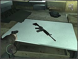 Karabin szturmowy (Carbine Rifle) - broń bardzo podobna do powyższej - Arsenał | Podstawy | Grand Theft Auto IV - Grand Theft Auto IV - poradnik do gry