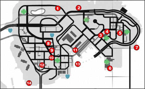 1 - Broń, kamizelki, apteczki - Francis International Airport, Bohan | Podstawy - Grand Theft Auto IV - poradnik do gry