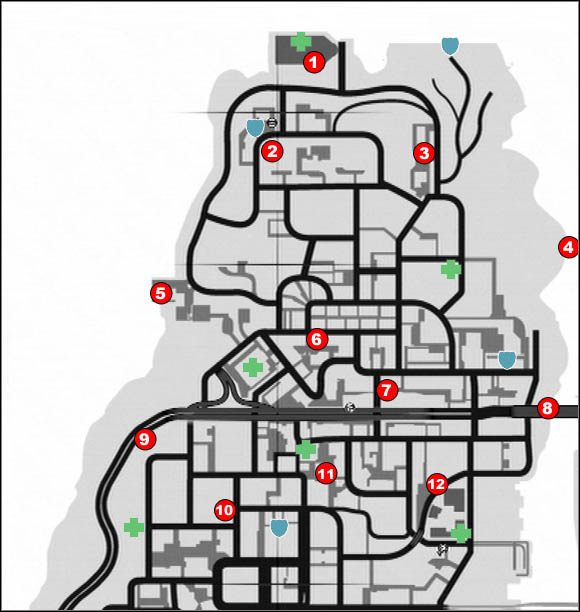 1 - Broń, kamizelki, apteczki - Alderney | Podstawy | Grand Theft Auto IV - Grand Theft Auto IV - poradnik do gry