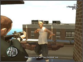 Jedź pod wskazany przez Raya adres (1) i poszukaj w parku typka z bluzą z dużym numerem 72 - Misje 48-54 | Misje | Grand Theft Auto IV - Grand Theft Auto IV - poradnik do gry