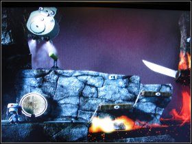 Idziemy w prawo, zbieramy Dagger, Wind Up Teeth, Wind Up Thhet-Top, Wind Up Teeth-Bottom i kończymy poziom - 3. The Terrible Onis Volcano, Mini Levels | The Islands | LittleBigPlanet - LittleBigPlanet - poradnik do gry