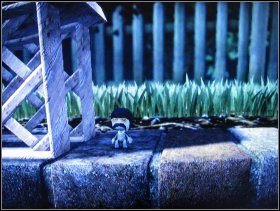 Wracamy pod tabelę wyników, zbierajac: Blank Background, Green Star Light, Pink Floral, Skateboard, Water Wheel, Mushroom Tree, Wooden Struts - 3. Skate to Victory | The Gardens | LittleBigPlanet - LittleBigPlanet - poradnik do gry