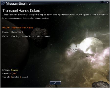 Podwieź mnie/przetransportuj osobę - Need a Ride/Transport [imię osoby] - przewieź osobę, której pilot zawiódł - Misje poboczne związane z myśleniem | Misje w X3 Konflikt Terrański - X3 Konflikt Terrański - poradnik do gry