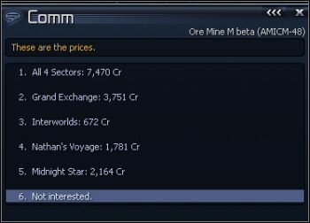 Mapy sektorów - czasem osoby z ikonką myślenia mają na sprzedaż mapy sektorów - Misje poboczne związane z myśleniem | Misje w X3 Konflikt Terrański - X3 Konflikt Terrański - poradnik do gry