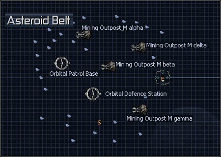 1 - Asteroid Belt, Atreus Clouds | Galaktyka w X3 Konflikt Terrański - X3 Konflikt Terrański - poradnik do gry