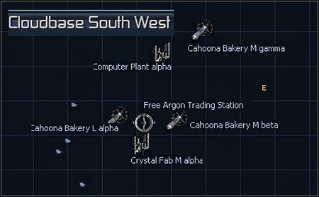 6 - Circle of Labour, Claritys End, Cloudbase North West, Cloudbase South East, Cloudbase South West | Galaktyka - X3 Konflikt Terrański - poradnik do gry