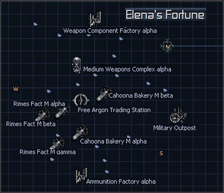 1 - Elenas Fortune, Elysium of Light | Galaktyka w X3 Konflikt Terrański - X3 Konflikt Terrański - poradnik do gry