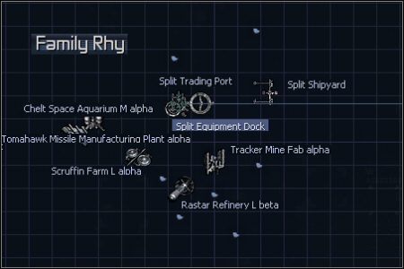 1 - Family Rhy, Family Rhonkar, Family Ryk | Galaktyka w X3 Konflikt Terrański - X3 Konflikt Terrański - poradnik do gry